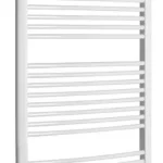 AQUALINE ORBIT Fürdőszobai radiátor, íves, 750x1320mm, 996W, fehér Kedvezmény