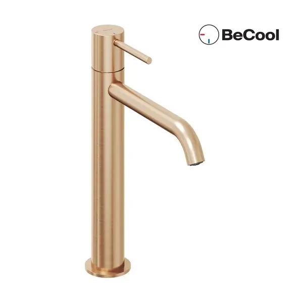 ESPIRIT 250 MM ÁLLÓ MOSDÓCSAPTELEP, BECOOL FUNKCIÓVAL, ROSE GOLD BRUSHED Gyors szállítás