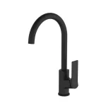 Invena NERI BLACK konyhai csaptelep, álló, fekete, waterplating bevonat Prémium