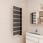 Biztonságos fizetés AREZZO design LINEAR BLACK 1200x500 törölközőszárító radiátor AR-LR12050B