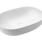 Azonnali szállítás Invena TEJA mosdókagyló, ovális, asztali, 60 cm, fehér