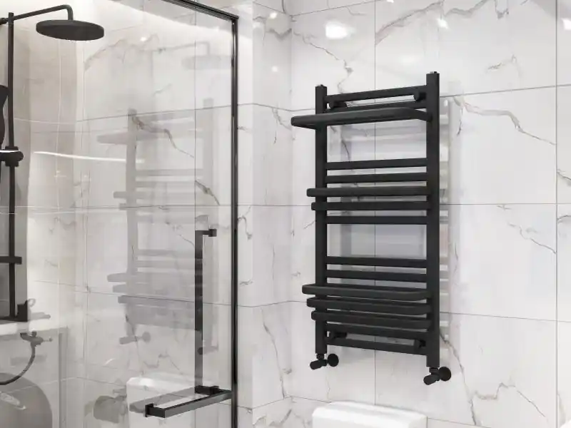 AREZZO design STEP BLACK 1000x500 törölközőszárító radiátor AR-SP10050B Azonnali szállítás