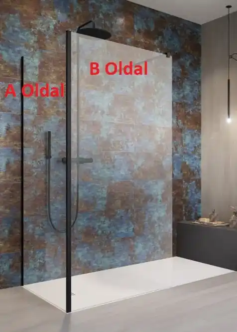 Ajánlat Radaway Modo New Black IV Walk-in fekete zuhanyfal