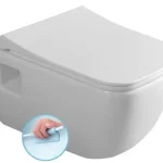 BRUCKNER WALTER RIMLESS fali WC, 52,5x37cm Árengedmény