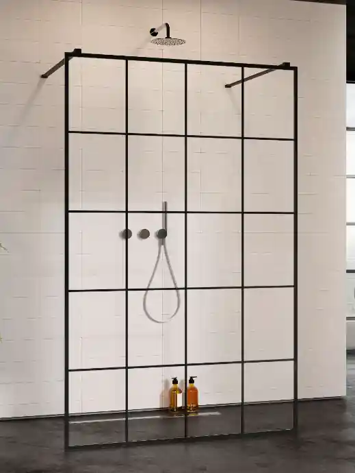 Akció Radaway Modo New Black I Factory Walk-in fekete zuhanyfal