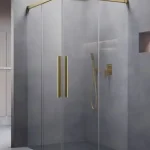 Radaway Idea 8 QL Brushed Gold KDD szögletes szálcsiszolt arany zuhanykabin Alacsony ár