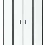 Olcsóbb Radaway Nes Brushed GunMetal PTD szögletes szálcsiszolt fegyvermetál zuhanykabin