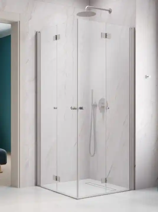 Radaway Nes Brushed Nickel KDD-B szögletes szálcsiszolt króm zuhanykabin Azonnali szállítás