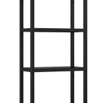 AREZZO design MONTEREY Függőpolc üveggel 40/80 matt fekete (21,6) Bestseller
