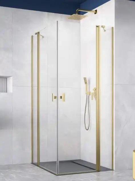 Gyors kiszállítás Radaway Nes Brushed Copper KDD II szögletes szálcsiszolt réz zuhanykabin