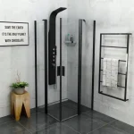 POLYSAN ZOOM LINE BLACK szögletes zuhanykabin, 900x900 mm, transzparent, fekete Szezonális akció