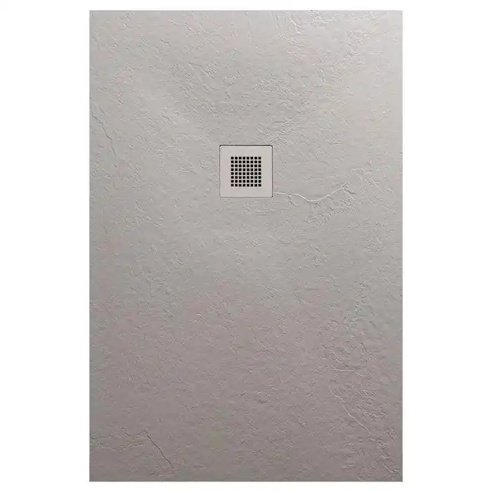 AREZZO design SOLIDSoft zuhanytálca 100x80 cm, BETON, színazonos lefolyóval (2 doboz) Különleges ajánlat