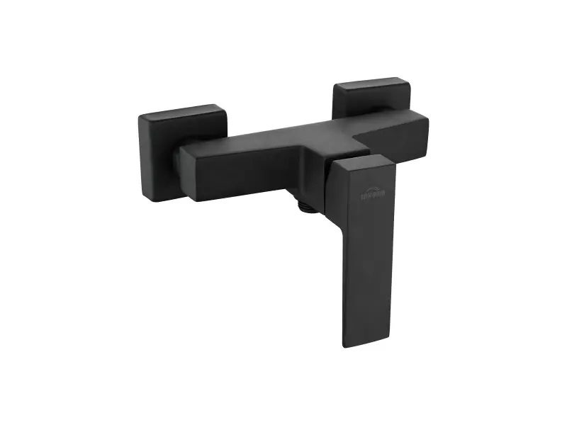 Invena PAROS BLACK zuhanycsaptelep, fali, zuhanyszett nélkül, fekete, waterplating bevonat Utolsó esély