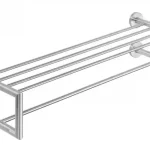 BEMETA NEO Törölközőtartó polc, 655x160x225mm, inox/matt (104205105) Legkelendőbb