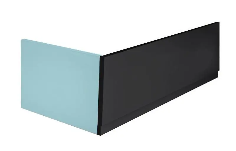 POLYSAN PLAIN 160, előlap, jobb, 160x59cm, matt fekete (72768.21) Árengedmény