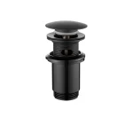 Invena Click-Clack leeresztő szelep, túlfolyós mosdóhoz, nagy dugóval 5/4", fekete Olcsóbb