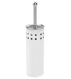 AQUALINE SIMPLE LINE szabadonálló WC-kefe tartó, átm:100x375mm, fehér (04002W) Végkiárusítás