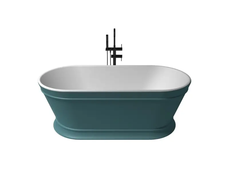 Bestseller Zenon Heritage Turquesa Metallic/Blanco Mate szabadonálló kád