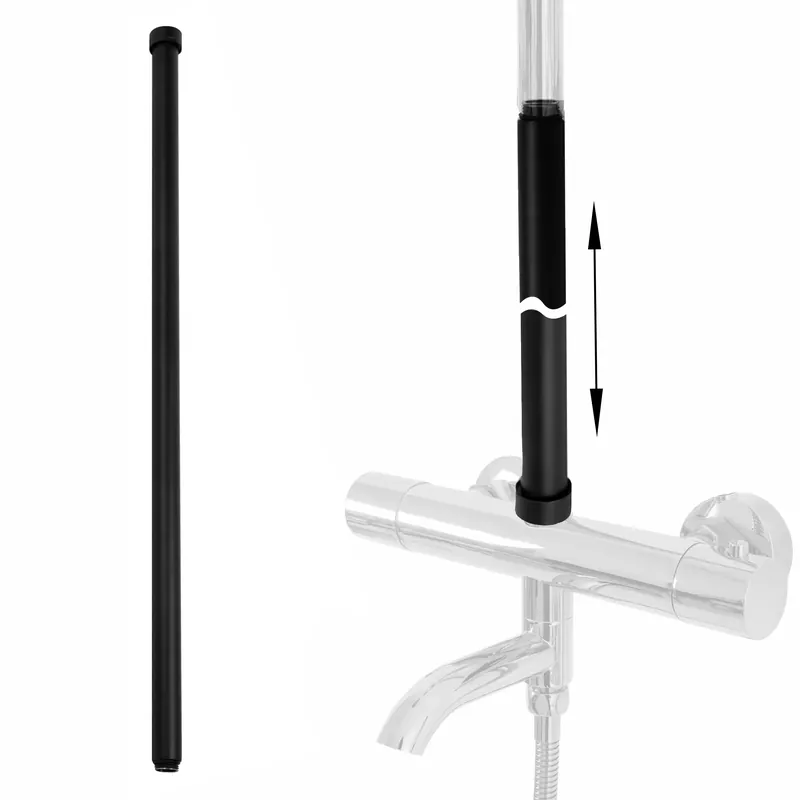 Hosszabbító kád-zuhany szetthez BLACK 60cm Expressz kézbesítés