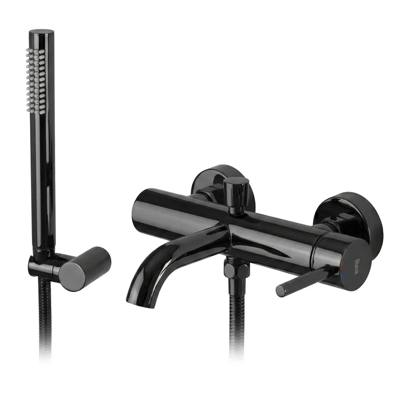 Fürdőkád csaptelep Rea Lungo Black metallic Árcsökkenés