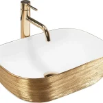 Pultos mosdókagyló Rea Belinda White GOLD BRUSH Újdonság