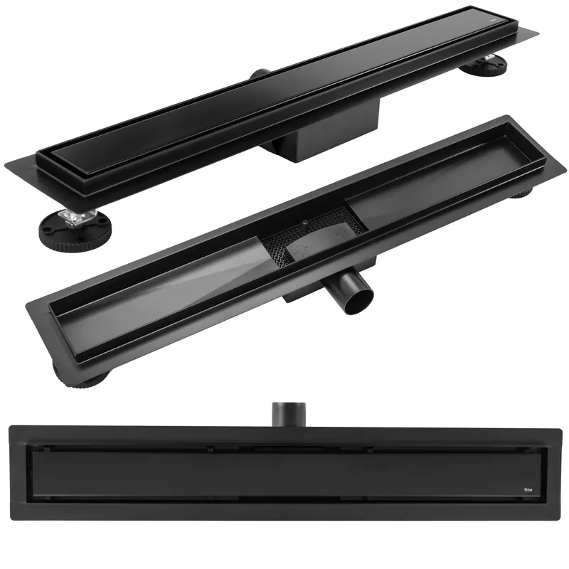 Árengedmény Lineáris lefolyó Rea Neox Black Matt 80