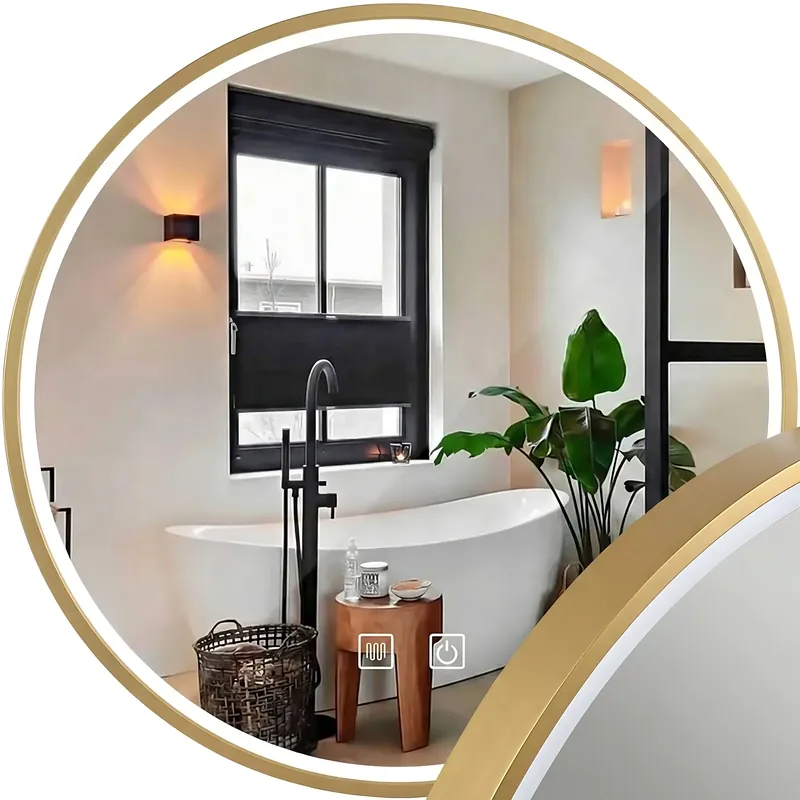 Ajánlat LED Tükör 80cm MMJ BRUSH GOLD