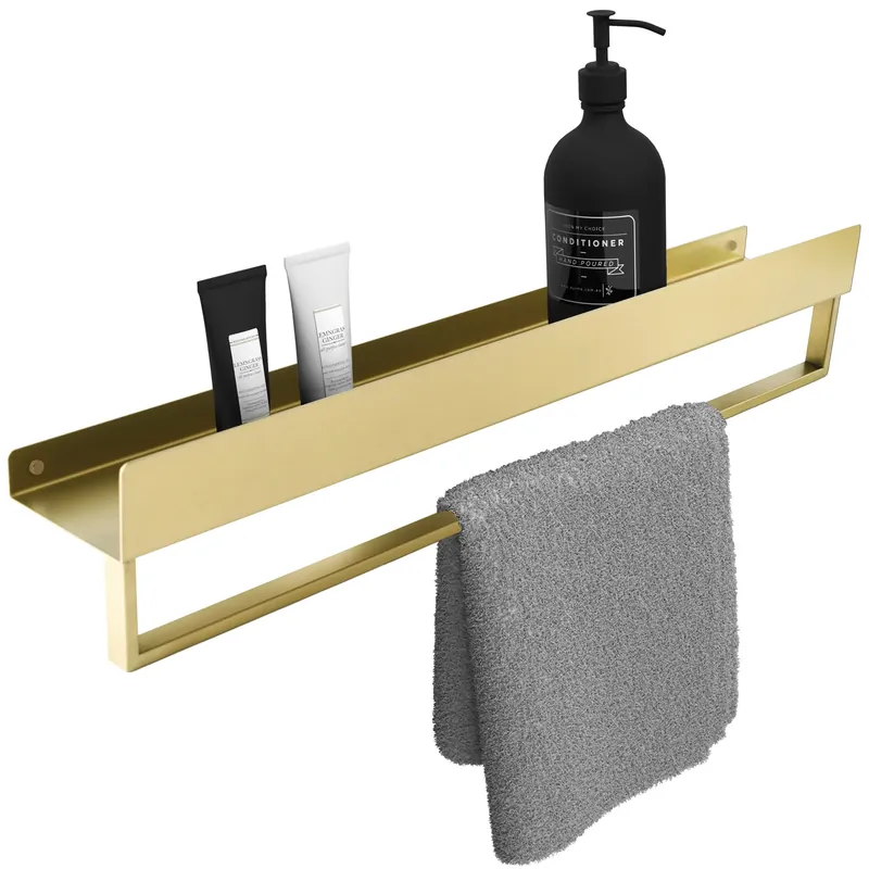 Újdonság Fürdőszobai polc SF01 60cm gold brush
