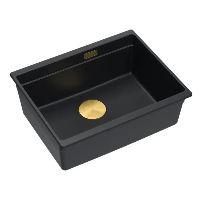 Olcsóbb gránit mosogató Logan 100 Black
