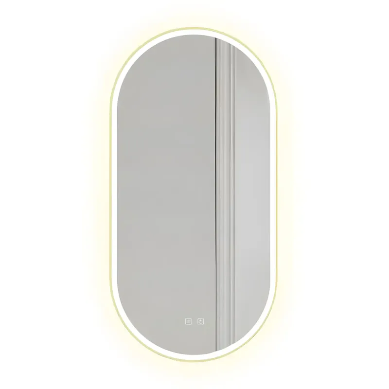 Tükör LED OVL 50x100cm Gold Expressz kézbesítés