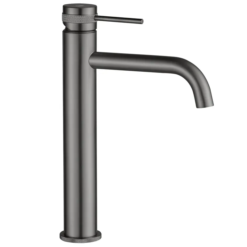 Prémium Fürdőszobai csaptelep Rea Lungo Grip Gun Grey high