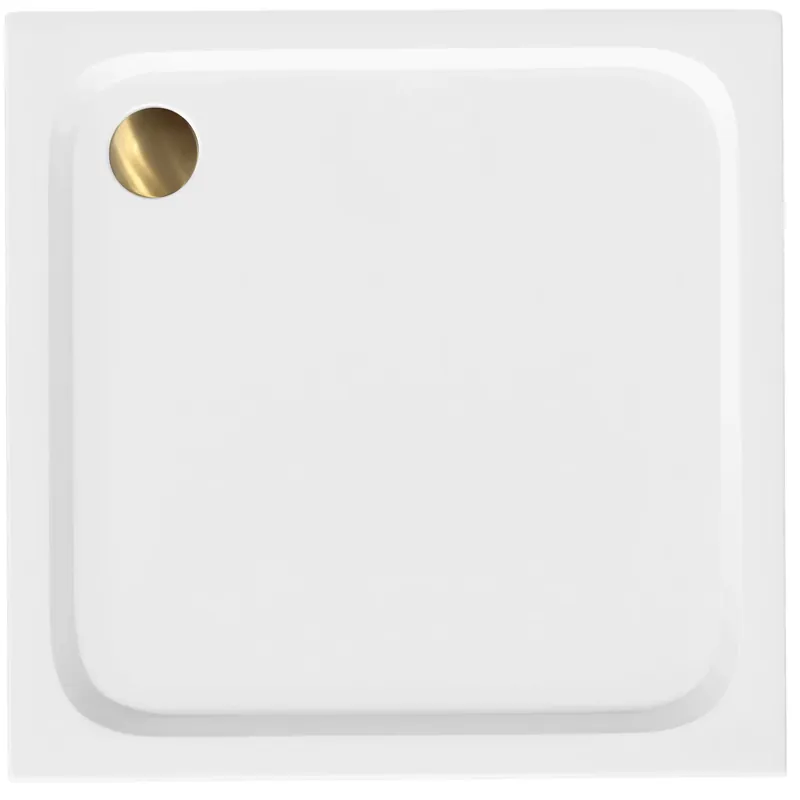 Zuhanytálca Rea Belmond White 90x90 Brush Gold Biztonságos vásárlás