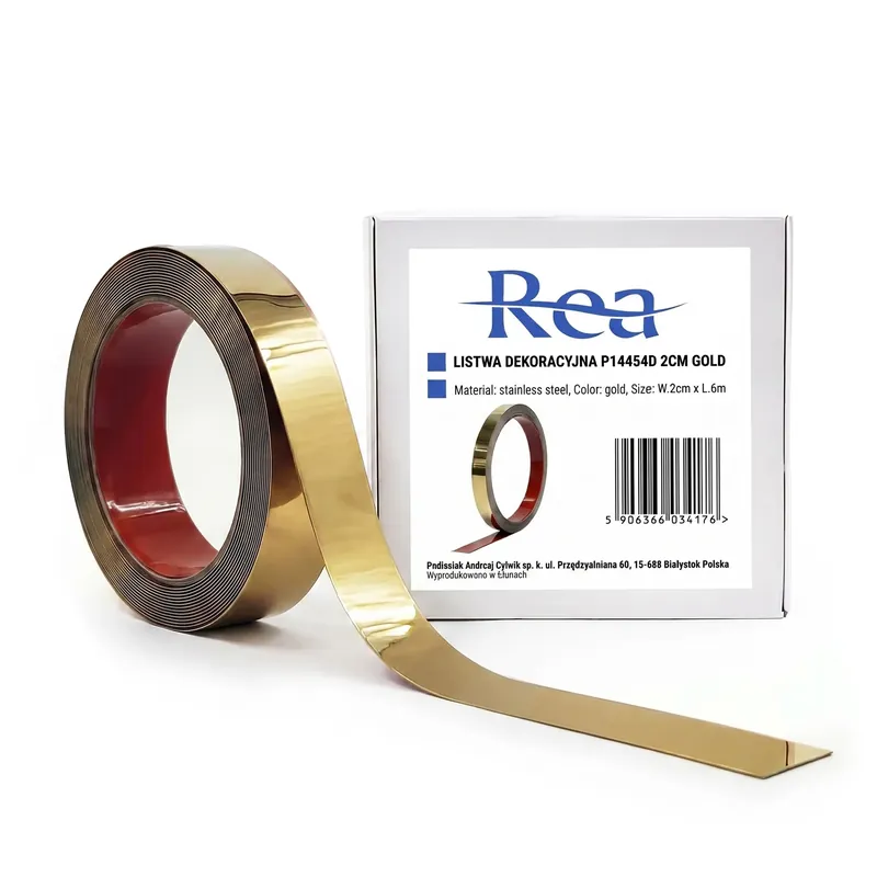 Öntapadós dekorációs szegélyléc Rea P14454D 2cm Gold Alacsony ár