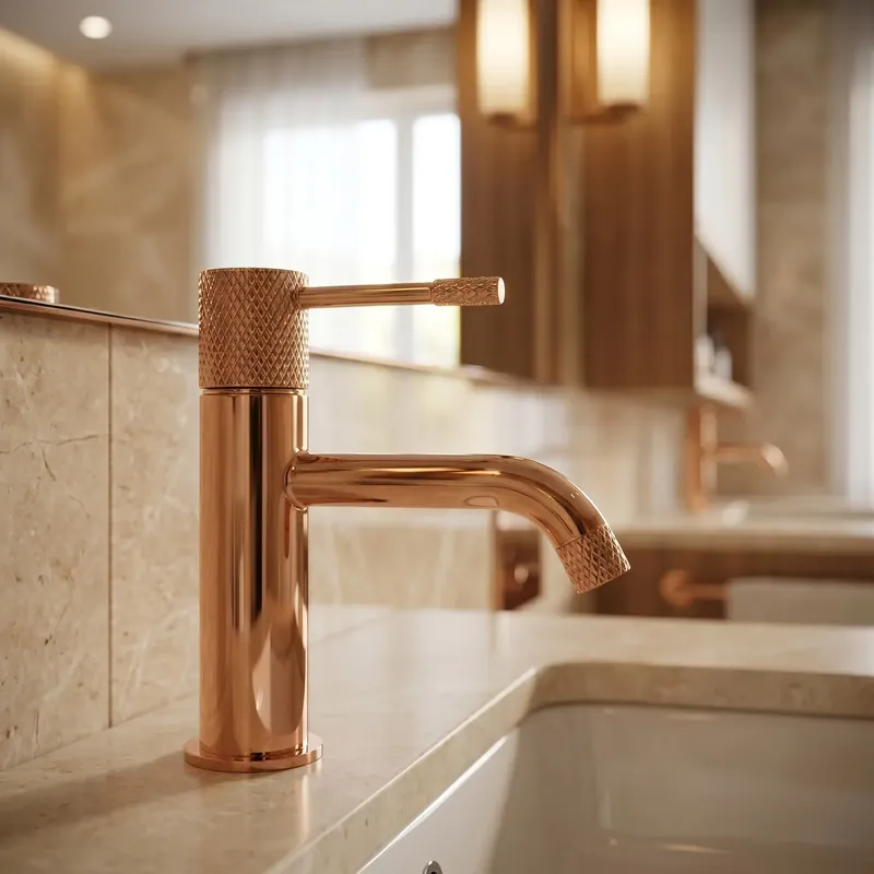 Biztonságos fizetés Fürdőszobai csaptelep Rea Venti Copper Low