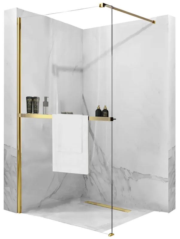 Zuhanyfal Rea Aero Gold N 80 Walk In + EVO Legnépszerűbb