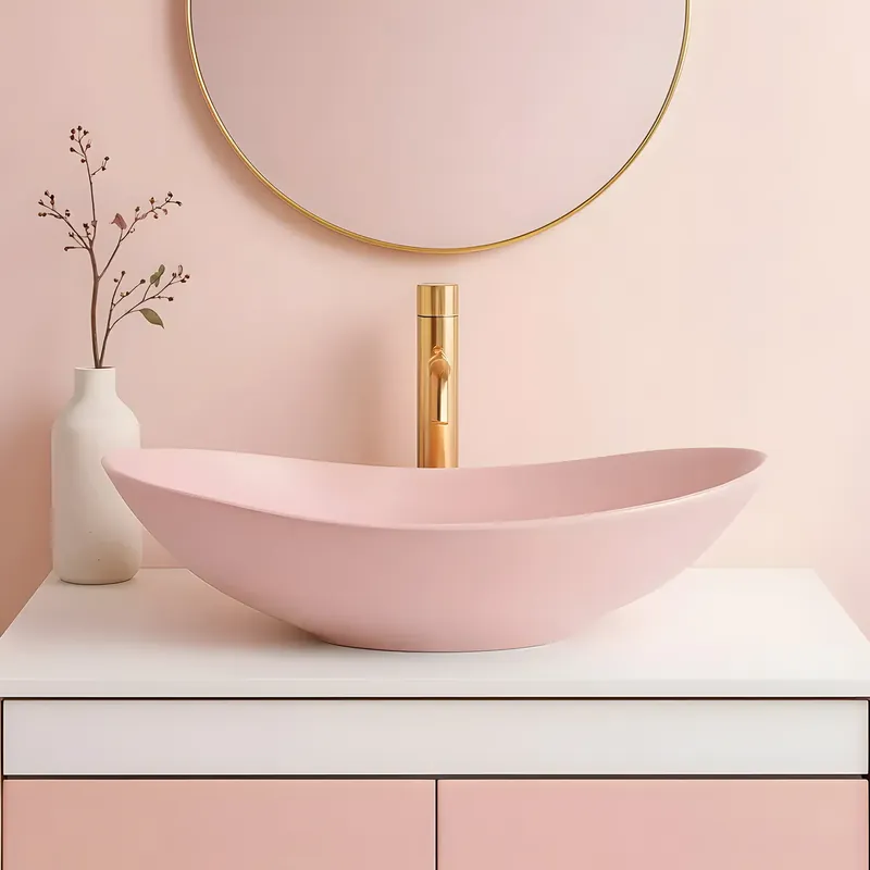 Pultos mosdó Rea Royal Powder Pink Matt Azonnal elérhető