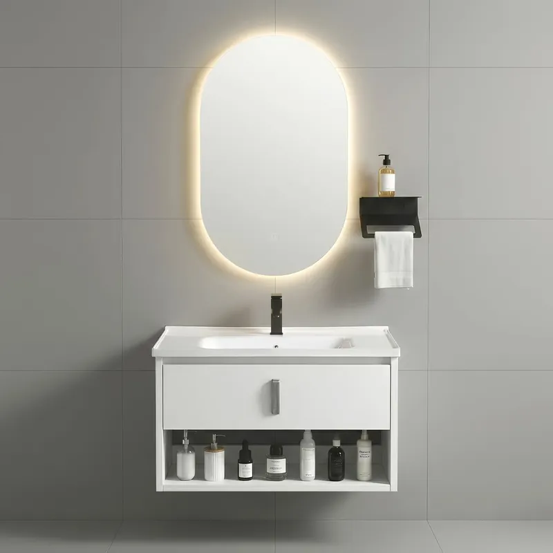 Fürdőszobabútor szett mosdóval Toledo 60cm White Azonnal elérhető