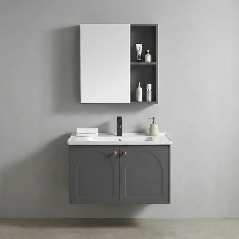 Különleges ajánlat Fürdőszobabútor szett mosdóval Denver 60cm Grey