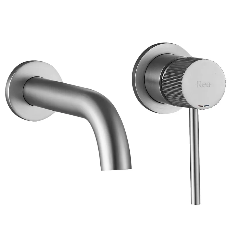 Falra szerelhető csaptelep Rea Lungo Stripe Brush Nickel Biztonságos fizetés