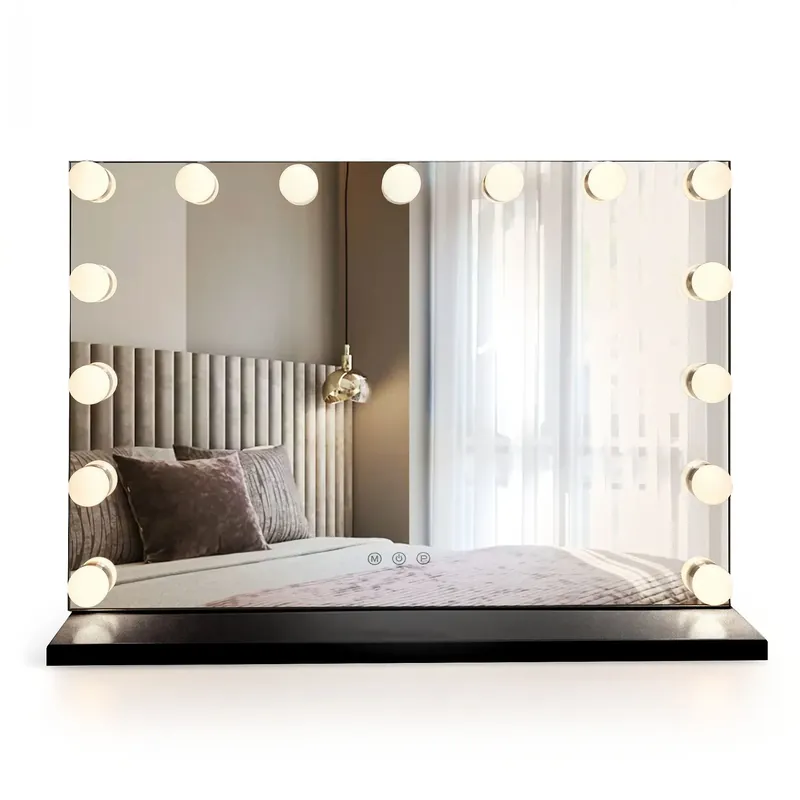 Kedvezmény LED Tükör HOLLYWOOD Black