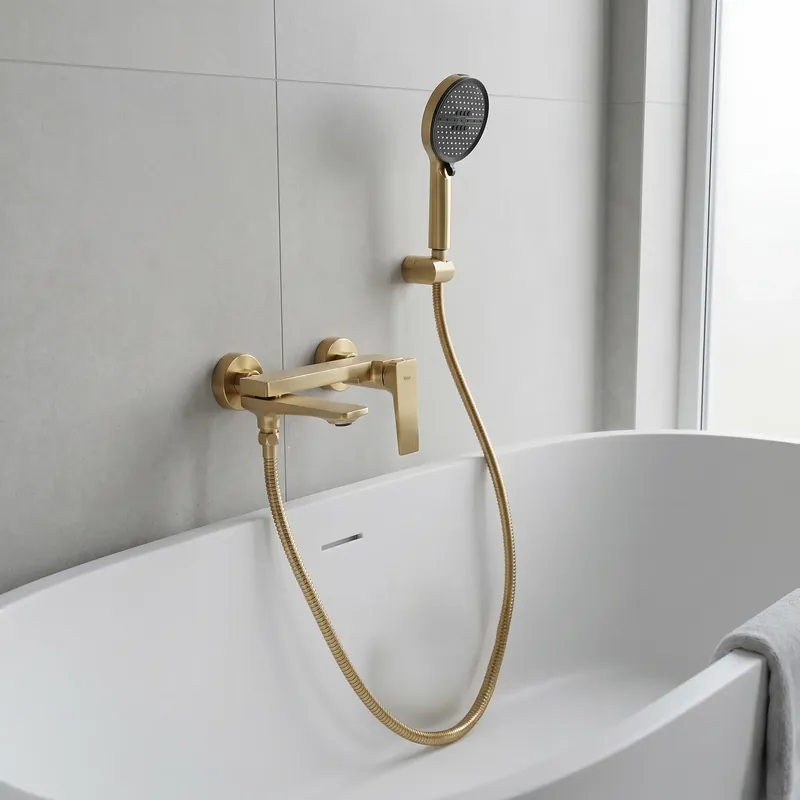 Fürdőkád csaptelep PREMIUM REA Prime Gold Brush Legjobb ár