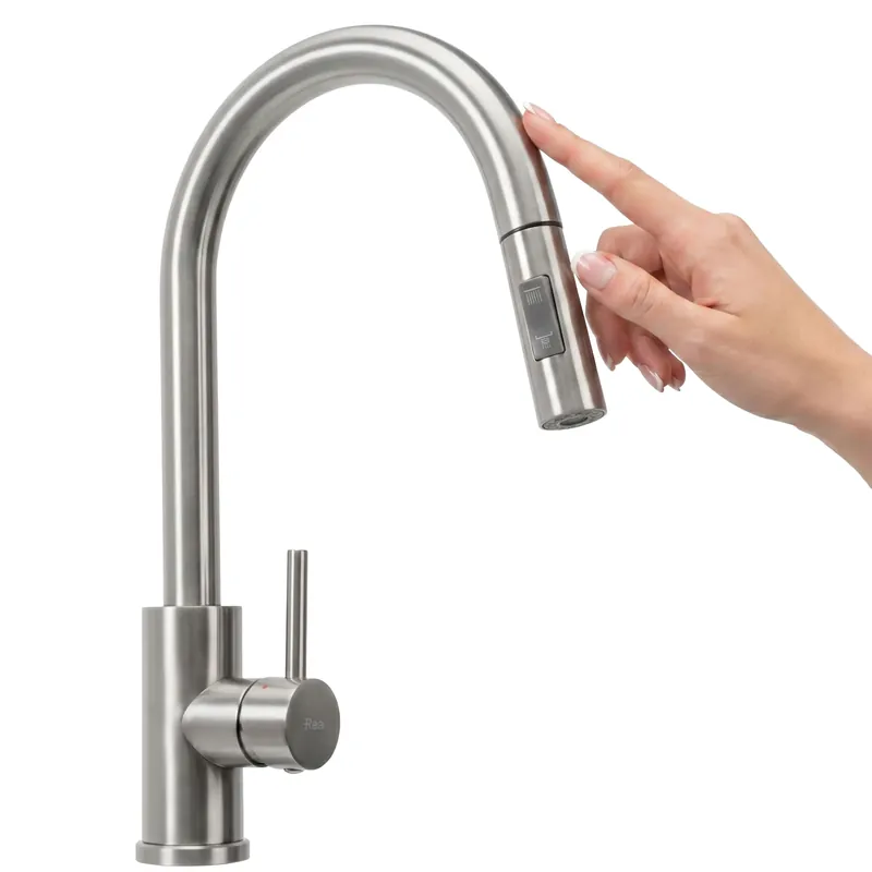 Akciós ár Konyhai csaptelep Rea Fresh Touch Brush Nickel