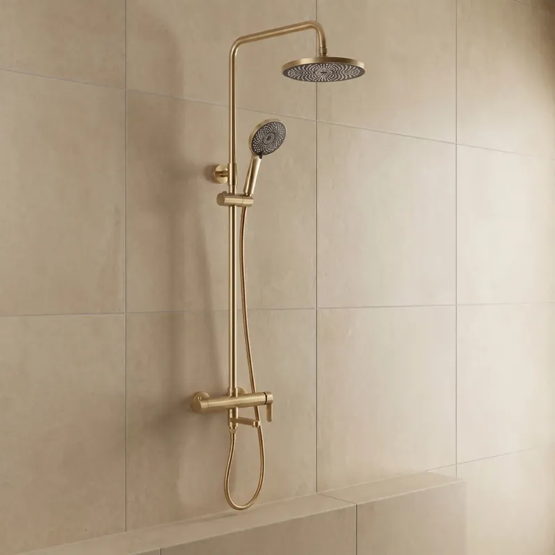 Zuhanyszett Rea Arcos brush gold Biztonságos vásárlás