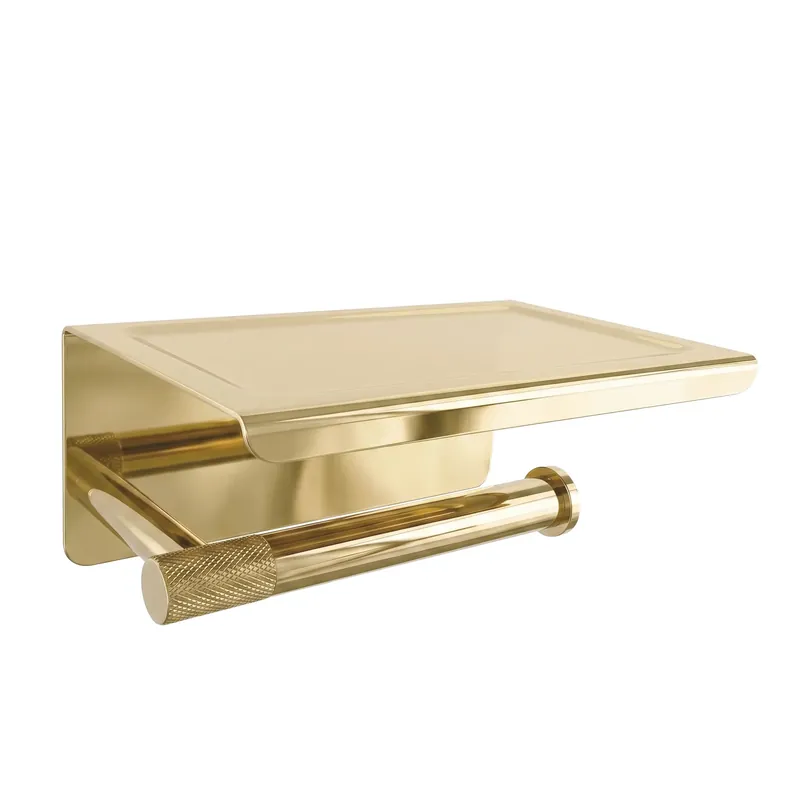 WC-papír tartó polccal 6613 Modern Gold Csak ma
