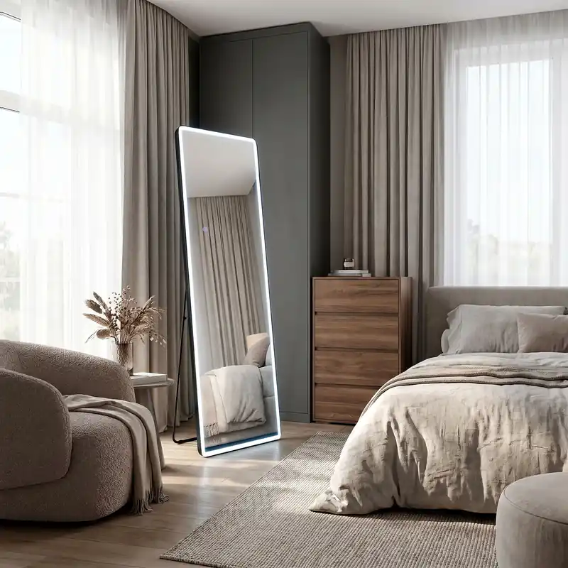 Árcsökkenés Tükör LED Classico 60x170cm Black
