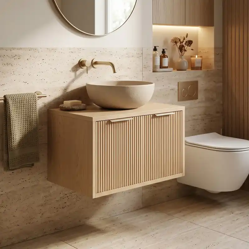 Mosdószekrény Rea Core 60cm Beige Kiárusítás