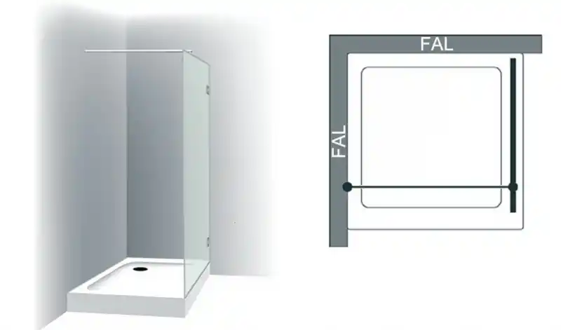 Varioglass Signum 400 Zuhanyfal víztiszta üveg (70x200 cm)Varioglass Vásárlói kedvenc