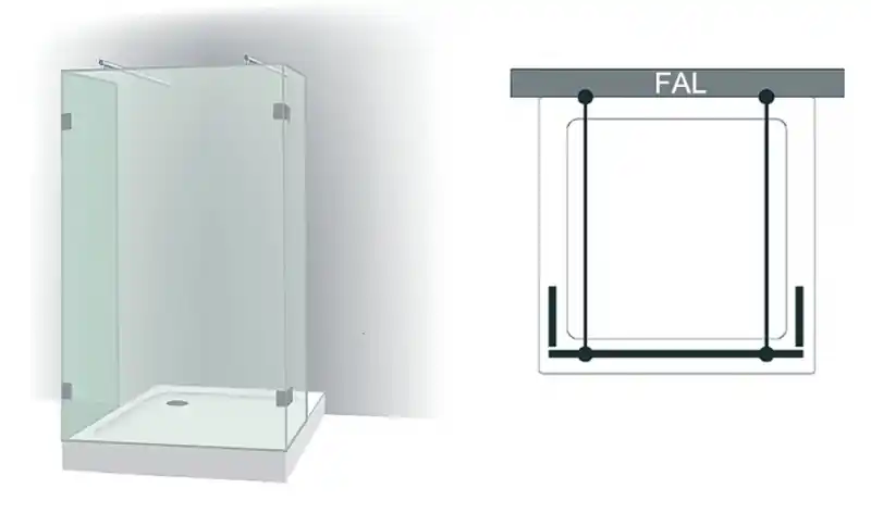 Varioglass Signum 402 Zuhanyfal (30x80x30x200 cn)Varioglass Korlátozott ajánlat