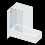 Expressz kézbesítés Varioglass Moment 601 Kádparaván víztiszta üveg (90x150 cm)Varioglass