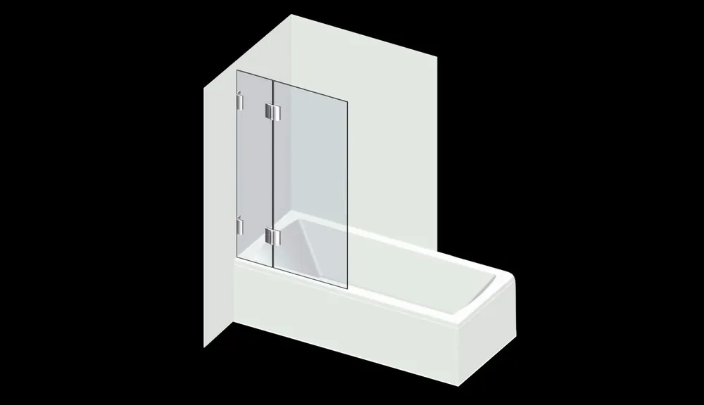 Akciós ár Varioglass Moment 603 Kádparaván (110x150 cm)Varioglass